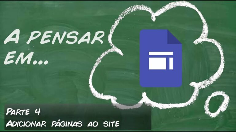 Tutorial Google Sites (Parte 4 – Adicionar páginas ao site)